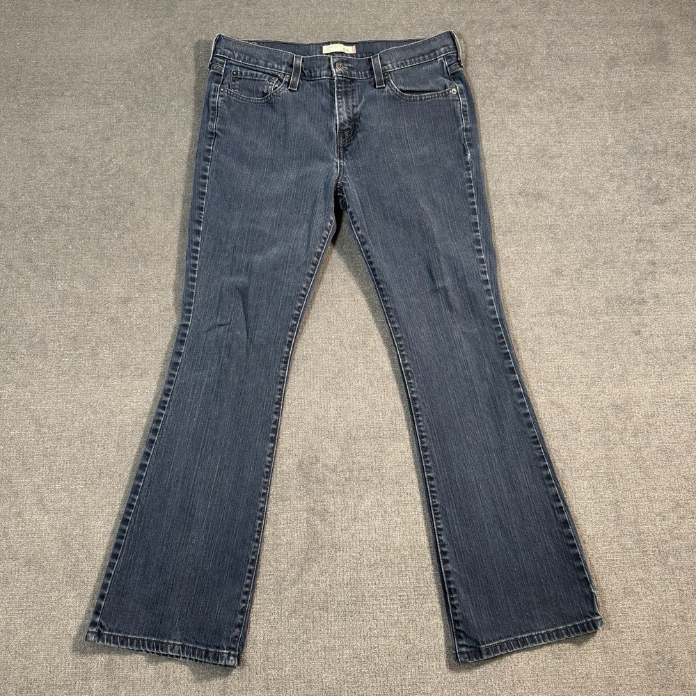 Vintage Levi's 515 Bootcut Jeans Women's Size 12M 33x30 Dark Wash Denim Stretch